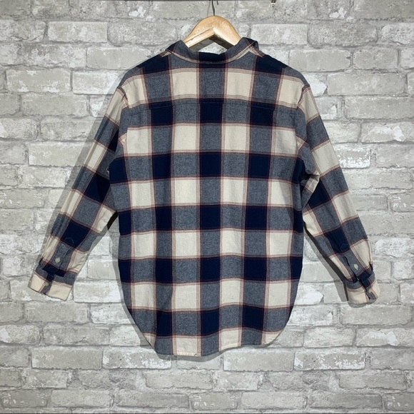 Madewell Women's Medium Plaid Button Up Shirt. 100% Cotton Flannel Shirt EUC - Picture 2 of 6